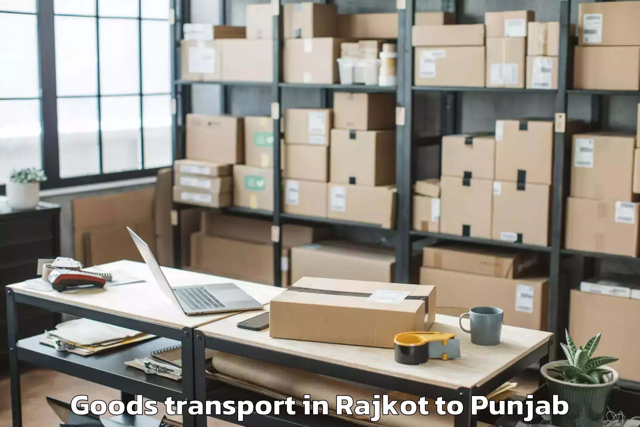 Easy Rajkot to Vr Punjab Mall Goods Transport Booking